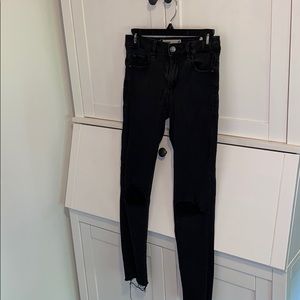 Garage black skinny jeans